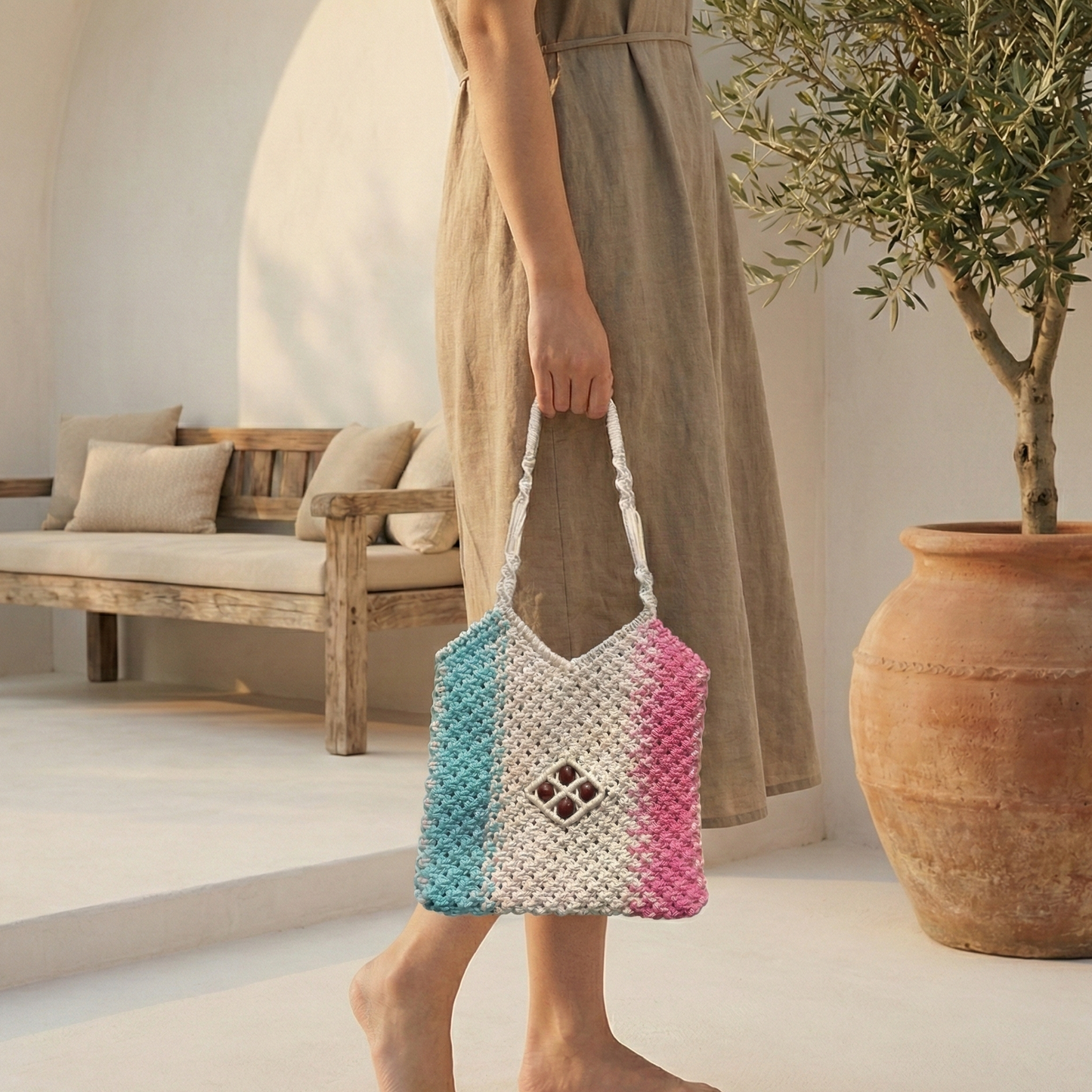 Aura Stripe Everyday Tote